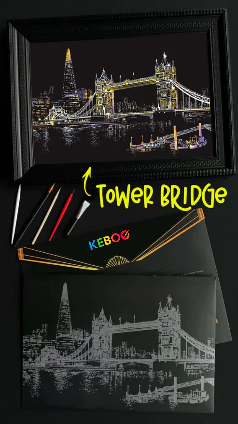 Scratch Art Ciudades - Keboo
